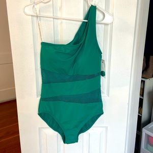 Carmen Marco Valvo one shoulder bathing suit